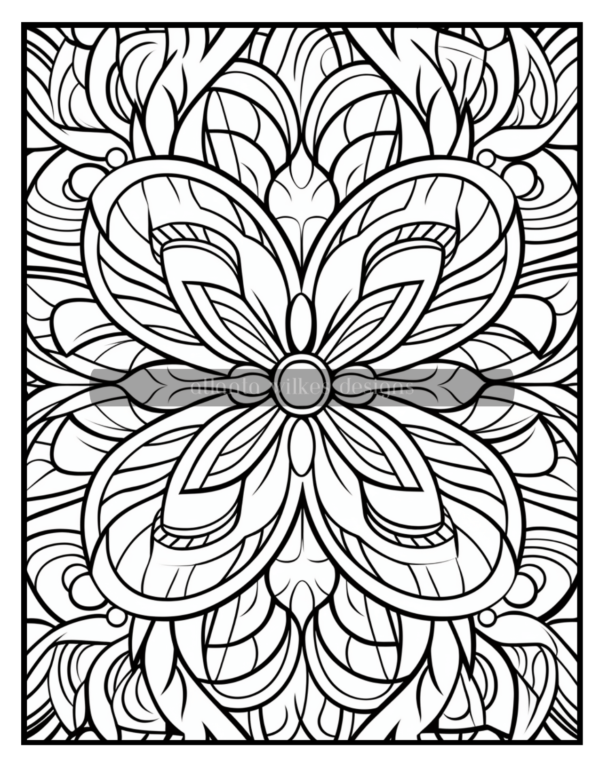 Full Page Mandalas Volume #1 Coloring Book Download - Image 9