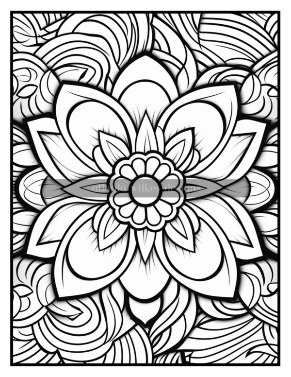 Full Page Mandalas Volume #1 Coloring Book Download - Image 10