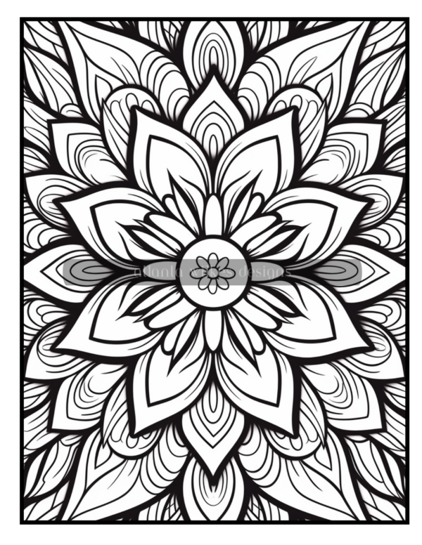 Full Page Mandalas Volume #2 Coloring Book Download - Image 3