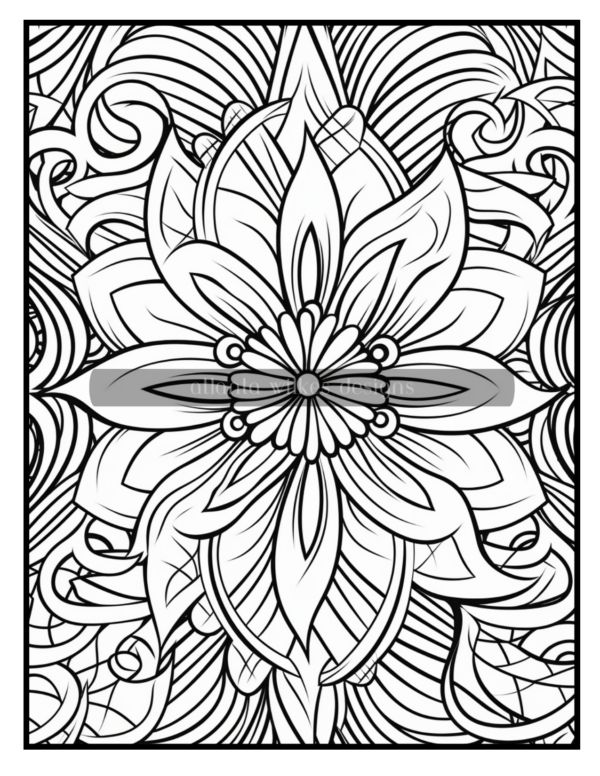 Full Page Mandalas Volume #2 Coloring Book Download - Image 4