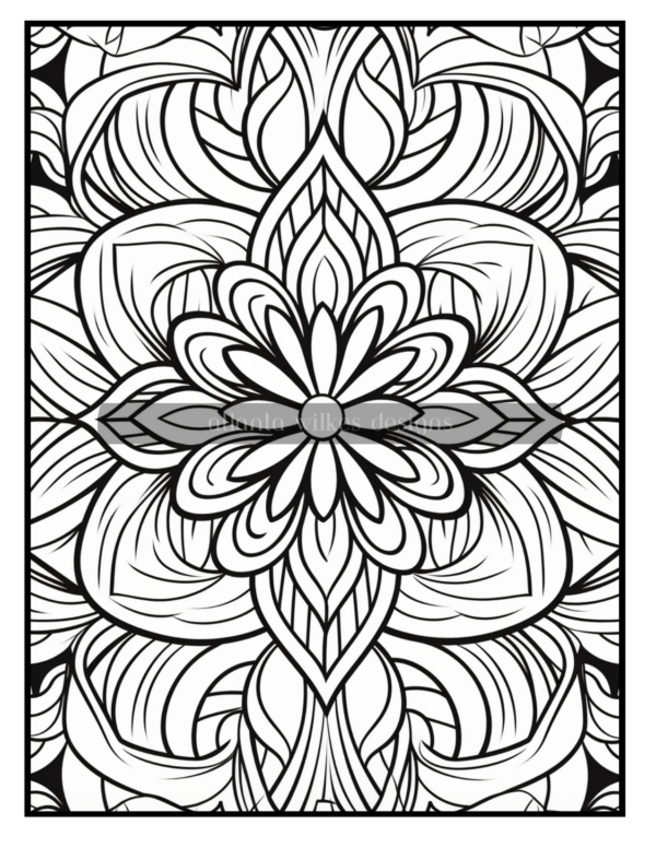 Full Page Mandalas Volume #2 Coloring Book Download - Image 6