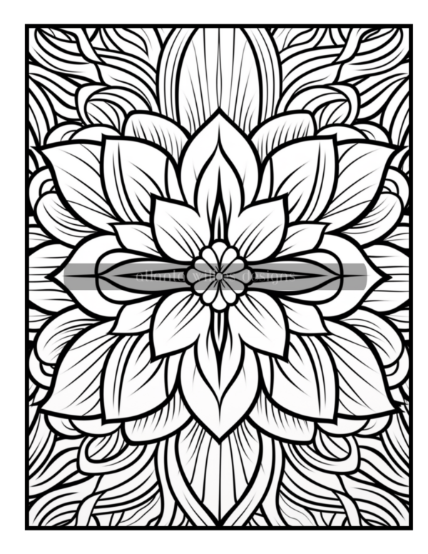 Full Page Mandalas Volume #2 Coloring Book Download - Image 7