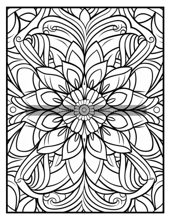 Full Page Mandalas Volume #2 Coloring Book Download - Image 8