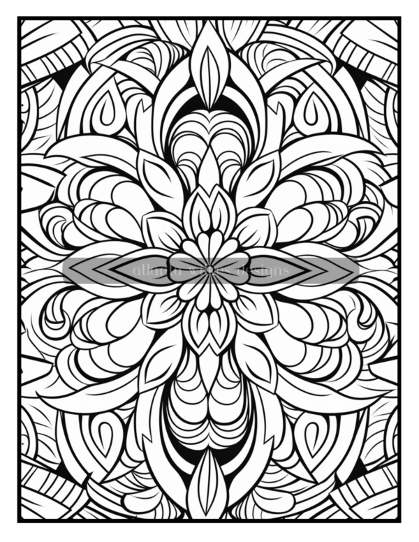 Full Page Mandalas Volume #2 Coloring Book Download - Image 9