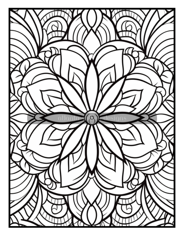 Full Page Mandalas Volume #2 Coloring Book Download - Image 10