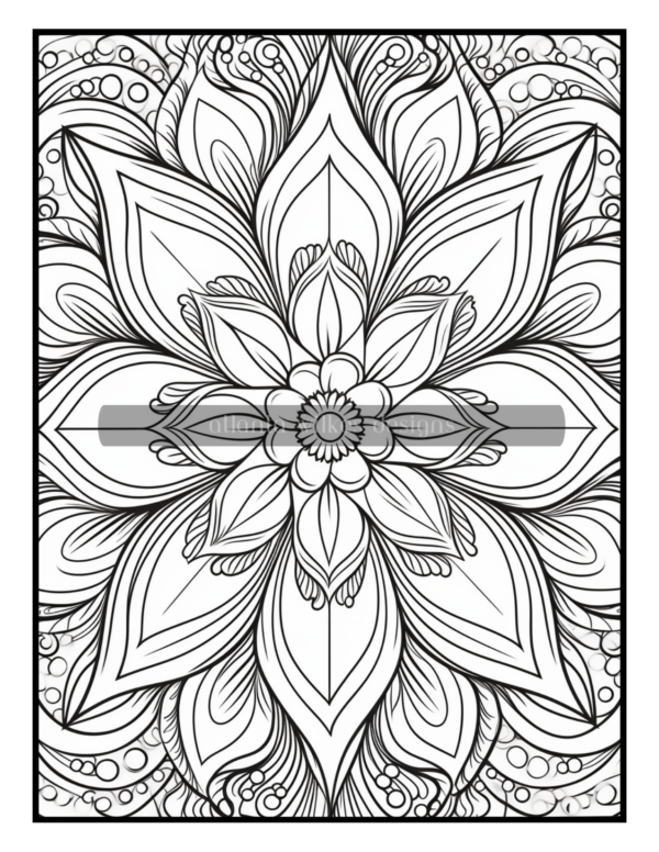 Full Page Mandalas Volume #3 Coloring Book Download - Image 2