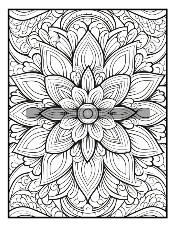 Full Page Mandalas Volume #3 Coloring Book Download - Image 11