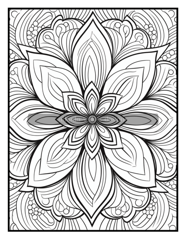 Full Page Mandalas Volume #3 Coloring Book Download - Image 3