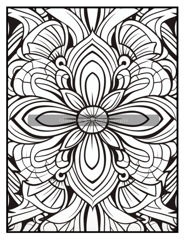 Full Page Mandalas Volume #3 Coloring Book Download - Image 6