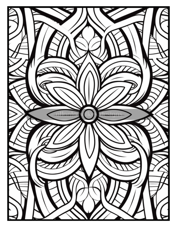 Full Page Mandalas Volume #3 Coloring Book Download - Image 8