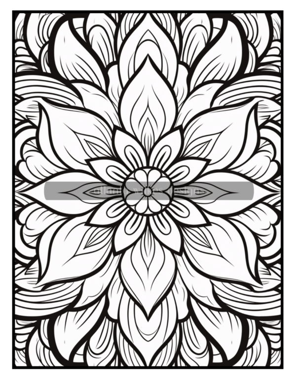 Full Page Mandalas Volume #3 Coloring Book Download - Image 9