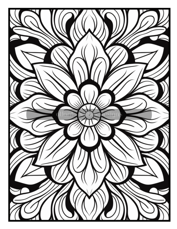 Full Page Mandalas Volume #3 Coloring Book Download - Image 10