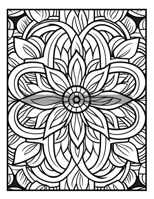 Full Page Mandalas Volume #4 Coloring Book Download - Image 8