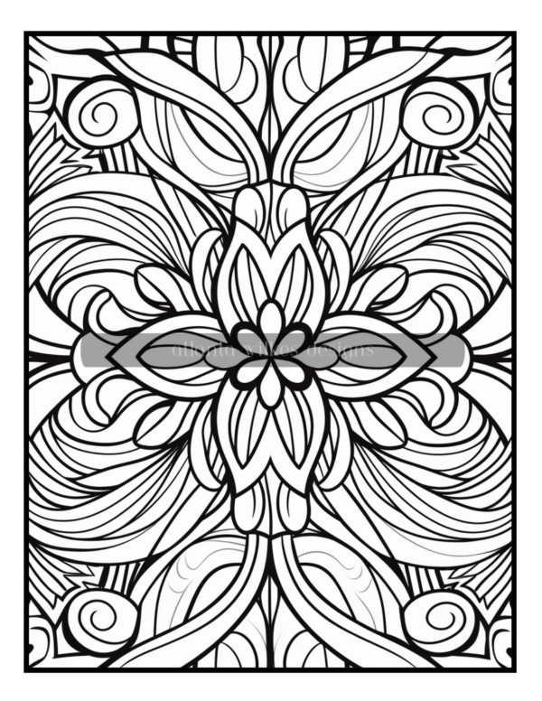 Full Page Mandalas Volume #4 Coloring Book Download - Image 9