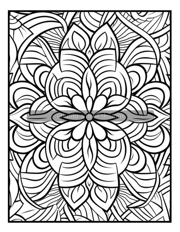 Full Page Mandalas Volume #4 Coloring Book Download - Image 10