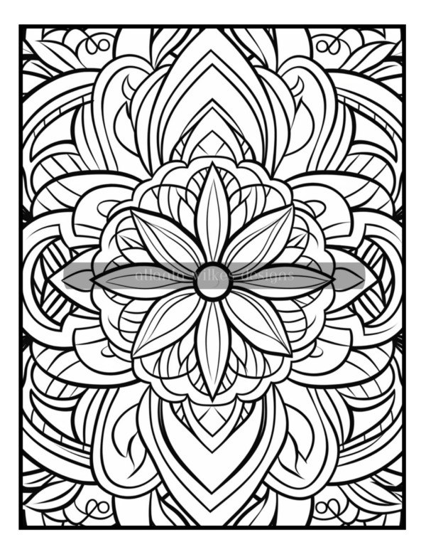 Full Page Mandalas Volume #4 Coloring Book Download - Image 2