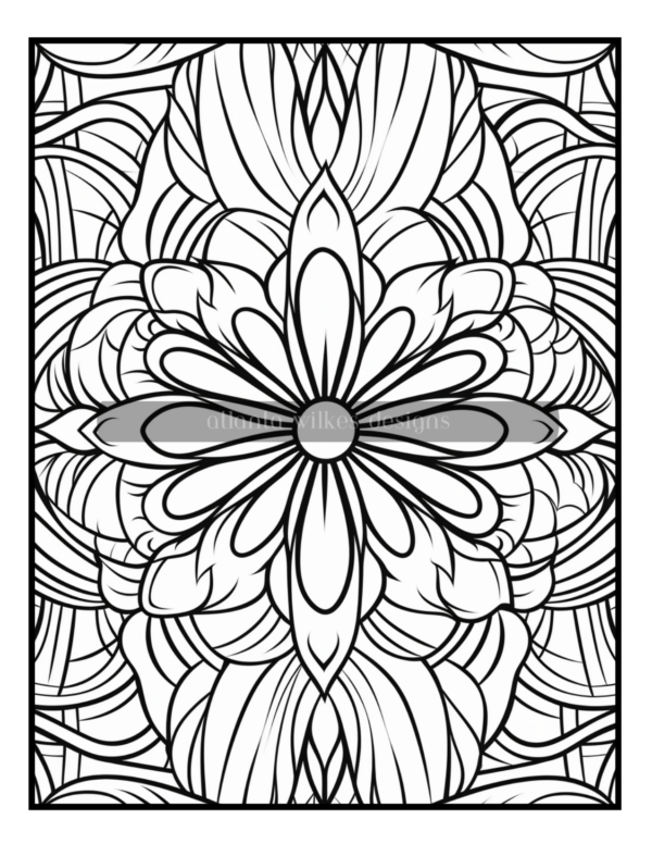 Full Page Mandalas Volume #4 Coloring Book Download - Image 3