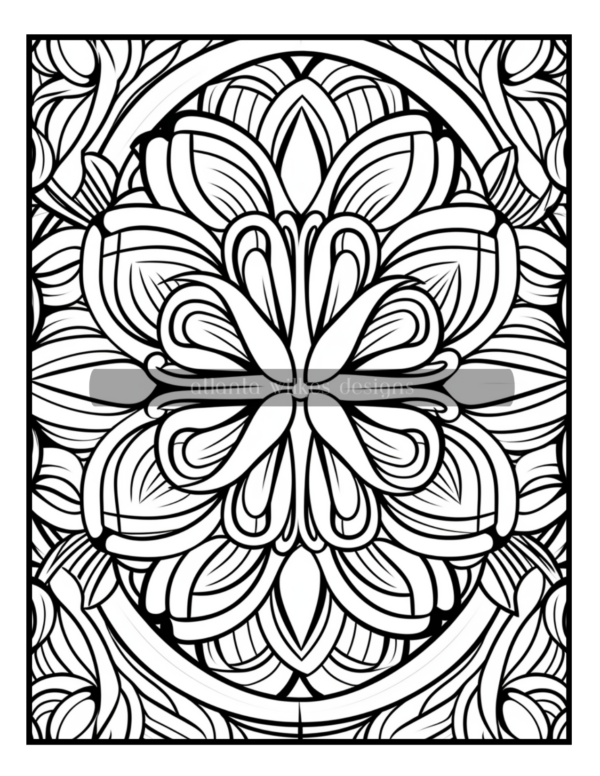 Full Page Mandalas Volume #4 Coloring Book Download - Image 4