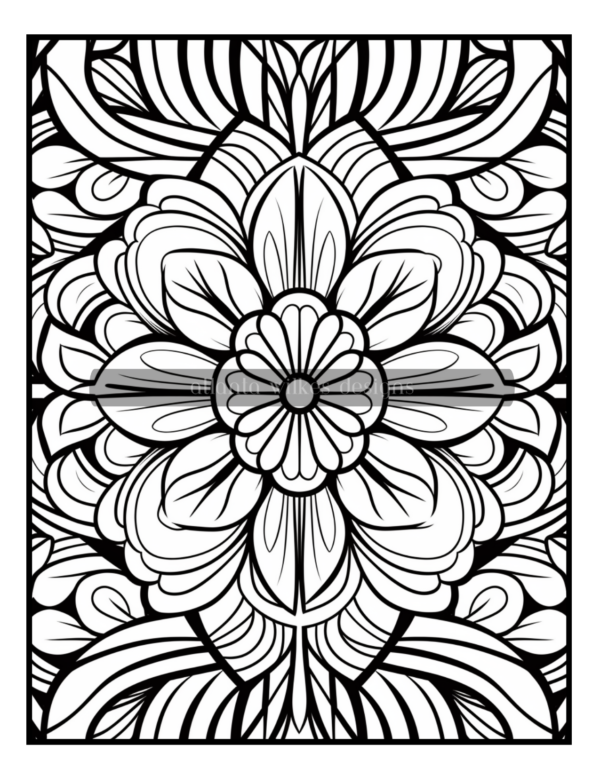 Full Page Mandalas Volume #4 Coloring Book Download - Image 5