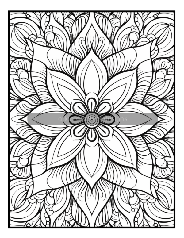 Full Page Mandalas Volume #6 Coloring Book Download - Image 11