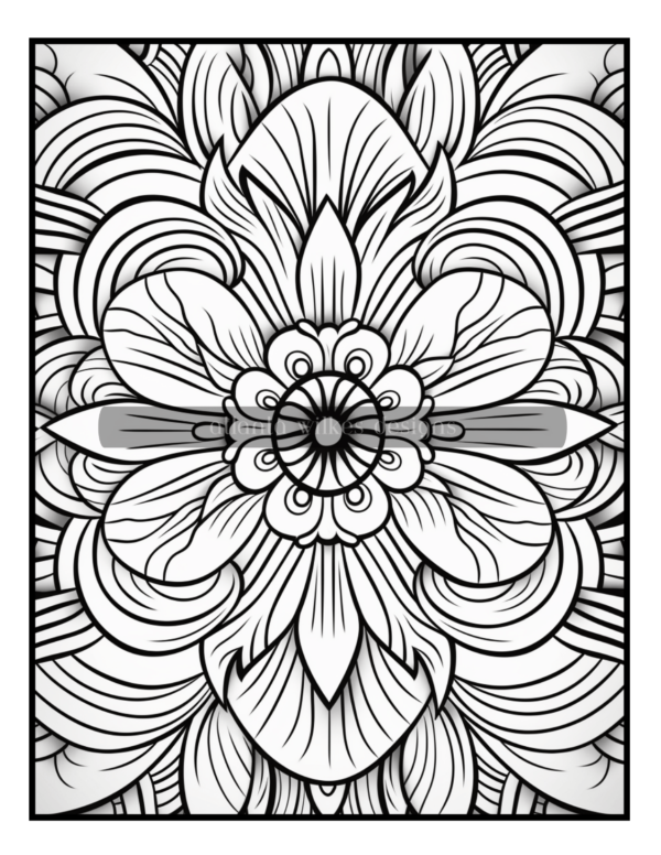 Full Page Mandalas Volume #6 Coloring Book Download - Image 4