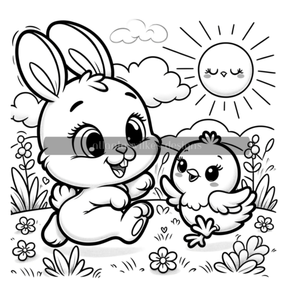 Hoppy Easter Coloring Book Download - Image 4