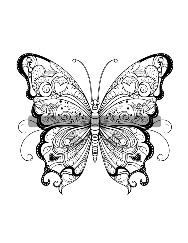 Mandala Butterflies Volume #1 Coloring Book Download - Image 11