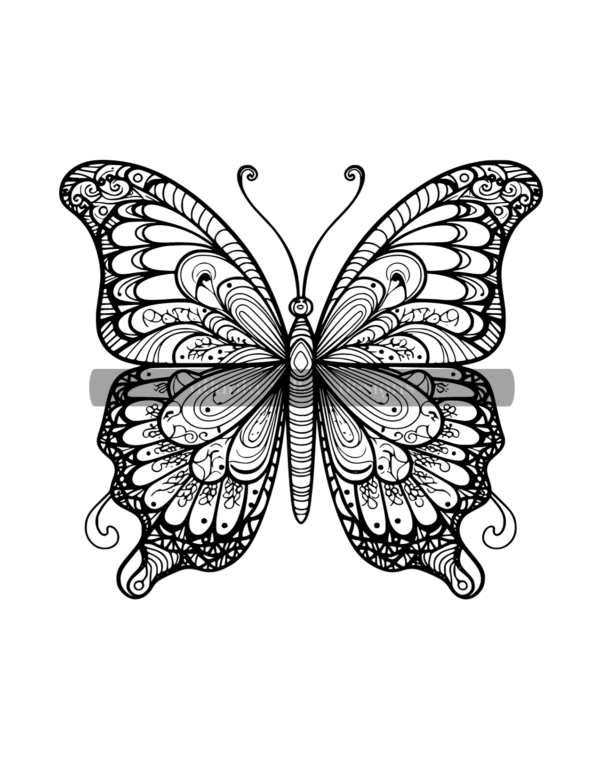 Mandala Butterflies Volume #2 Coloring Book Download - Image 11