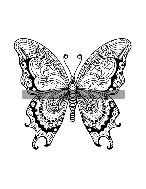 Mandala Butterflies Volume #2 Coloring Book Download - Image 5