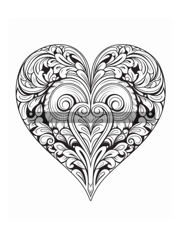 Mandala Hearts Volume #1 Coloring Book Download - Image 5