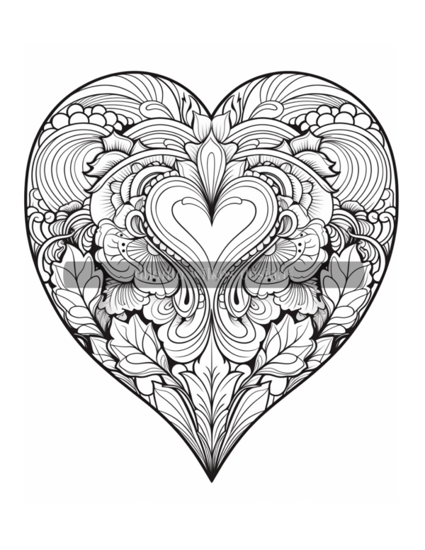 Mandala Hearts Volume #2 Coloring Book Download - Image 10