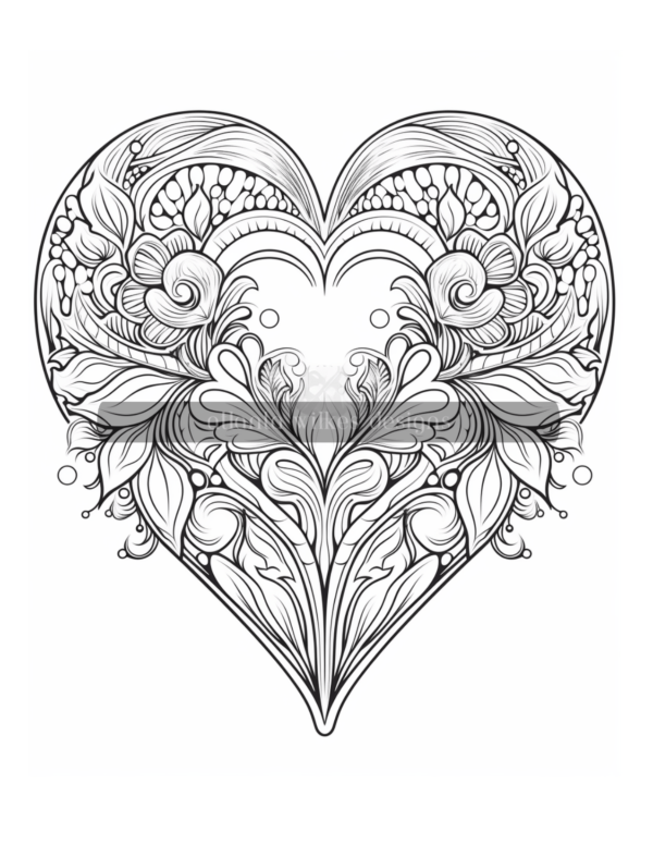 Mandala Hearts Volume #3 Coloring Book Download - Image 9