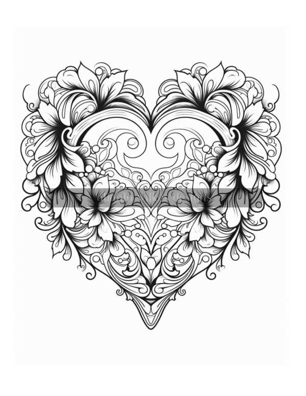 Mandala Hearts Volume #3 Coloring Book Download - Image 3