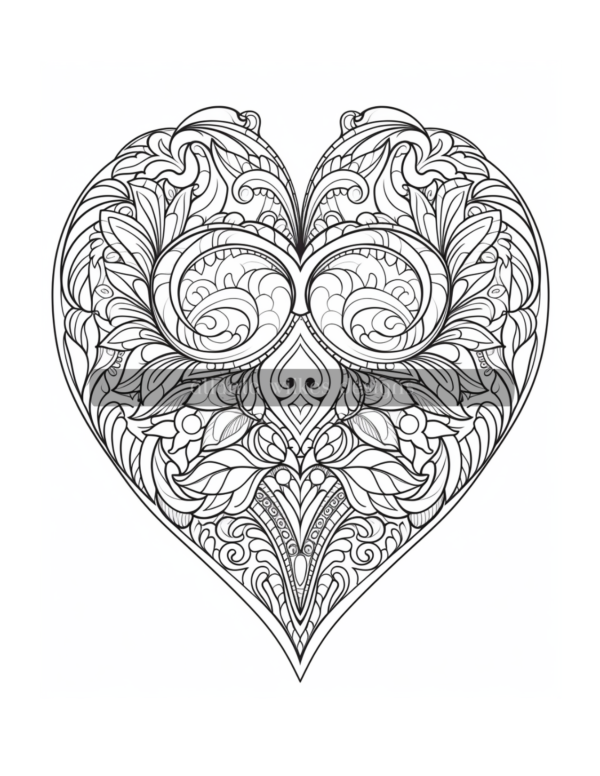 Mandala Hearts Volume #3 Coloring Book Download - Image 5