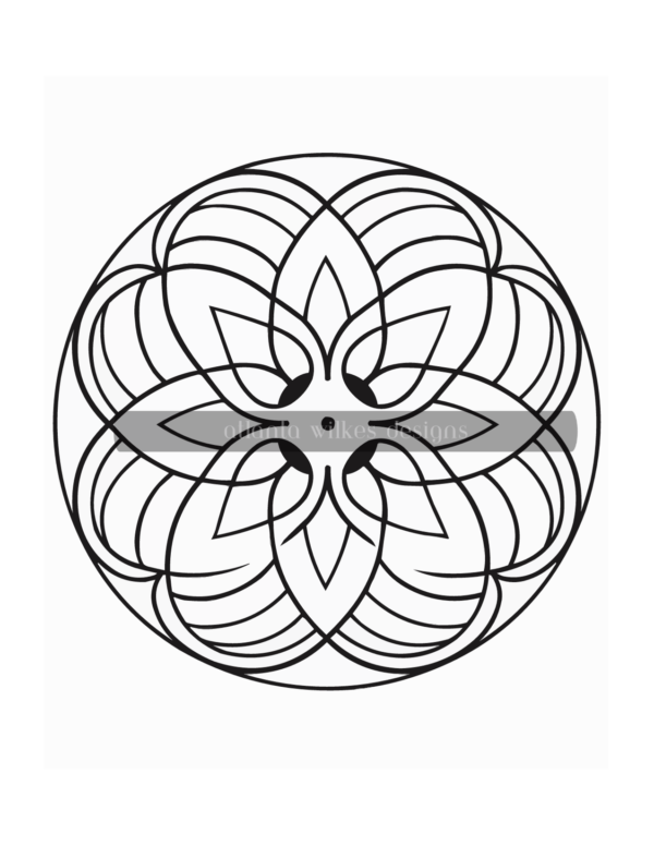 Simple Mandalas Volume #1 Coloring Book Download - Image 10