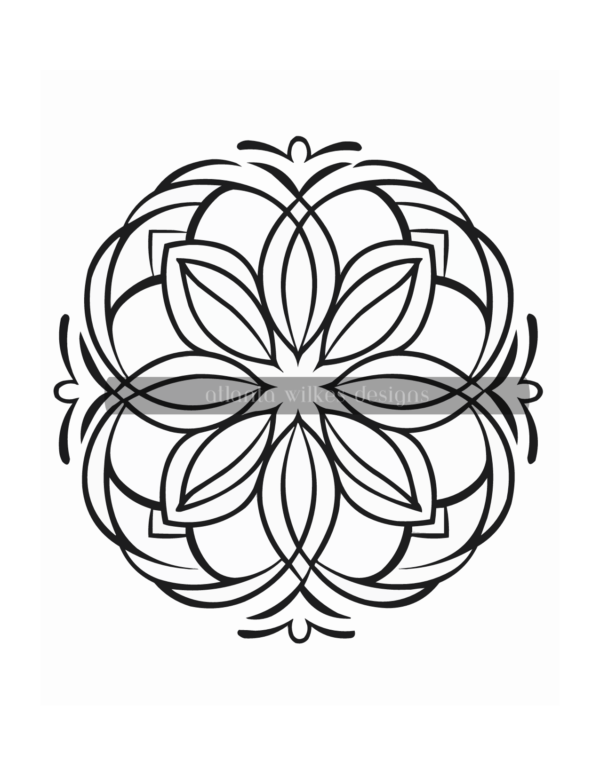 Simple Mandalas Volume #1 Coloring Book Download - Image 3