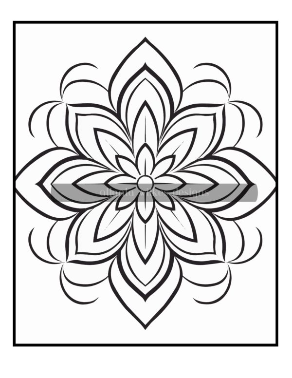 Simple Mandalas Volume #2 Coloring Book Download - Image 2