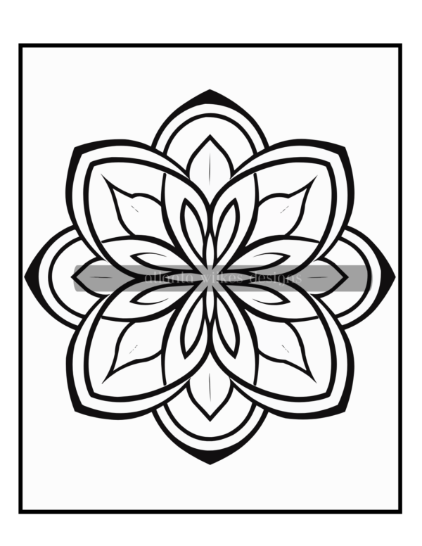 Simple Mandalas Volume #2 Coloring Book Download - Image 10