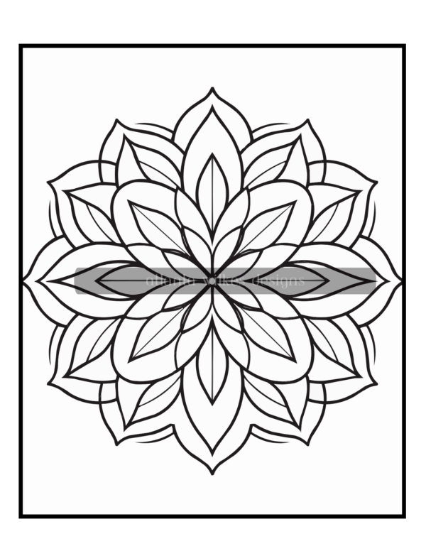 Simple Mandalas Volume #2 Coloring Book Download - Image 5