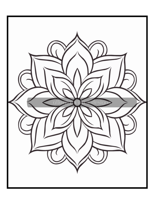 Simple Mandalas Volume #2 Coloring Book Download - Image 6