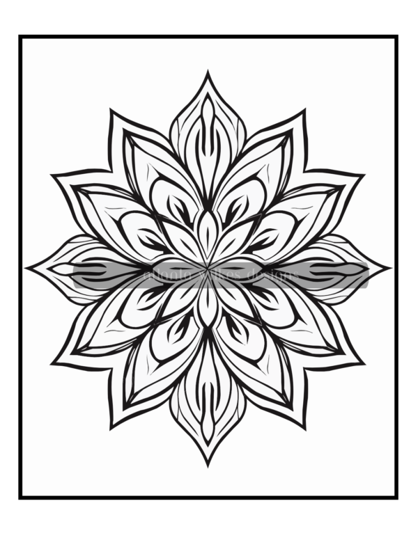 Simple Mandalas Volume #3 Coloring Book Download - Image 7