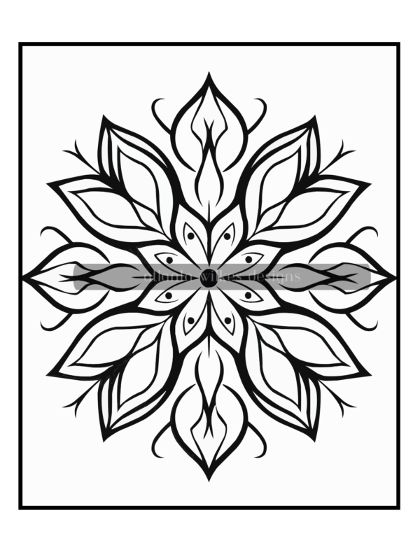 Simple Mandalas Volume #3 Coloring Book Download - Image 6