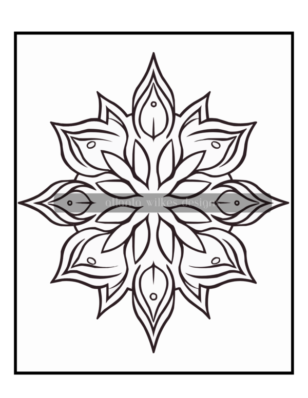 Simple Mandalas Volume #3 Coloring Book Download - Image 8