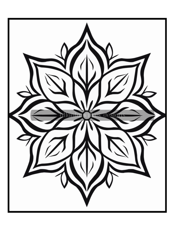 Simple Mandalas Volume #3 Coloring Book Download - Image 2