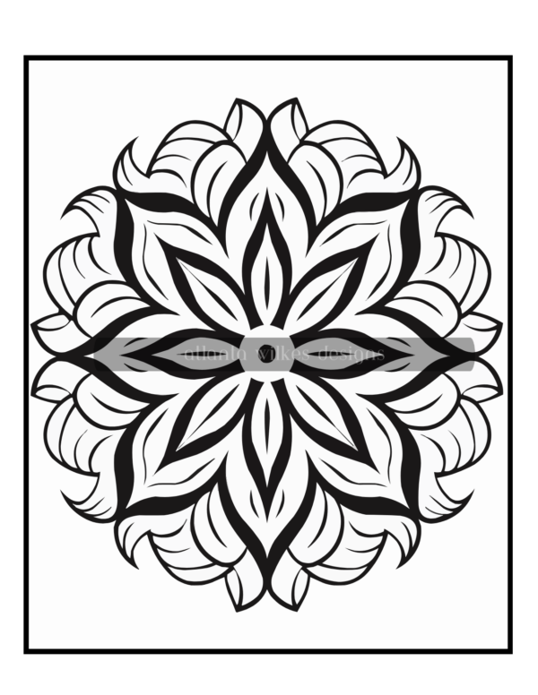 Simple Mandalas Volume #3 Coloring Book Download - Image 3