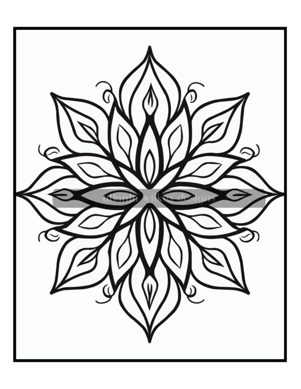 Simple Mandalas Volume #3 Coloring Book Download - Image 5