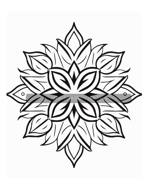 Simple Mandalas Volume #4 Coloring Book Download - Image 2