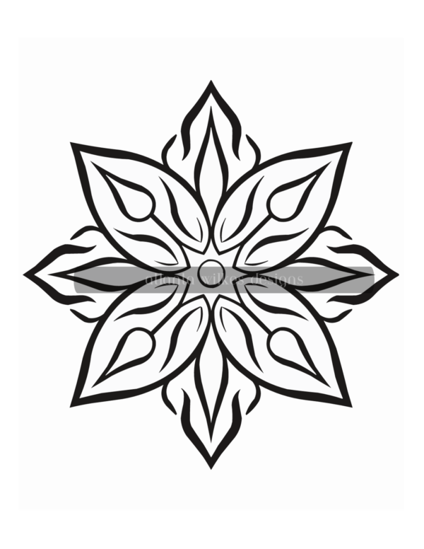 Simple Mandalas Volume #4 Coloring Book Download - Image 4