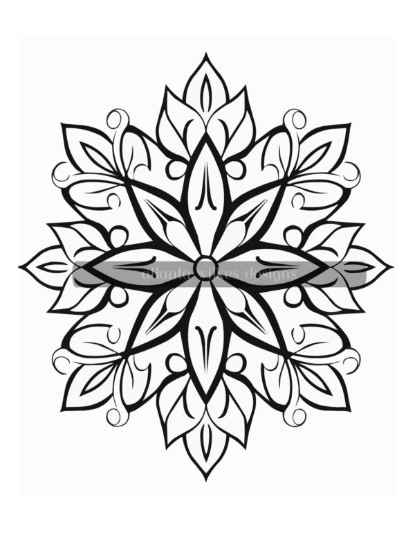 Simple Mandalas Volume #4 Coloring Book Download - Image 5