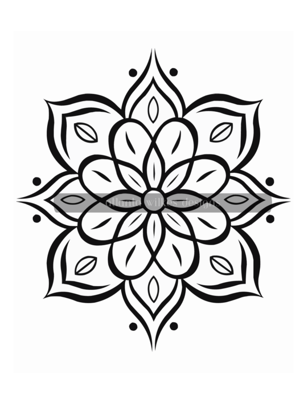 Simple Mandalas Volume #4 Coloring Book Download - Image 6